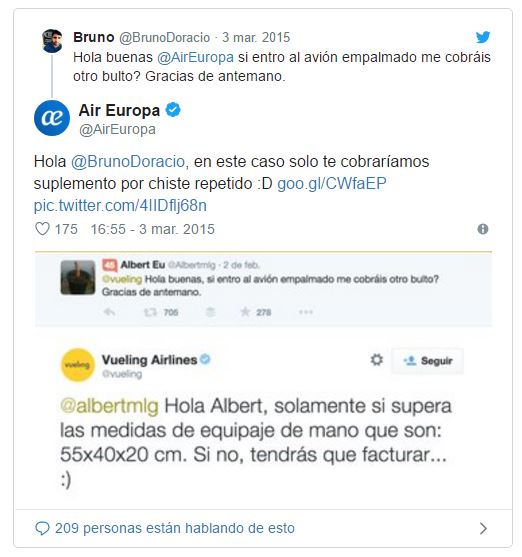 Twitter Air Europa