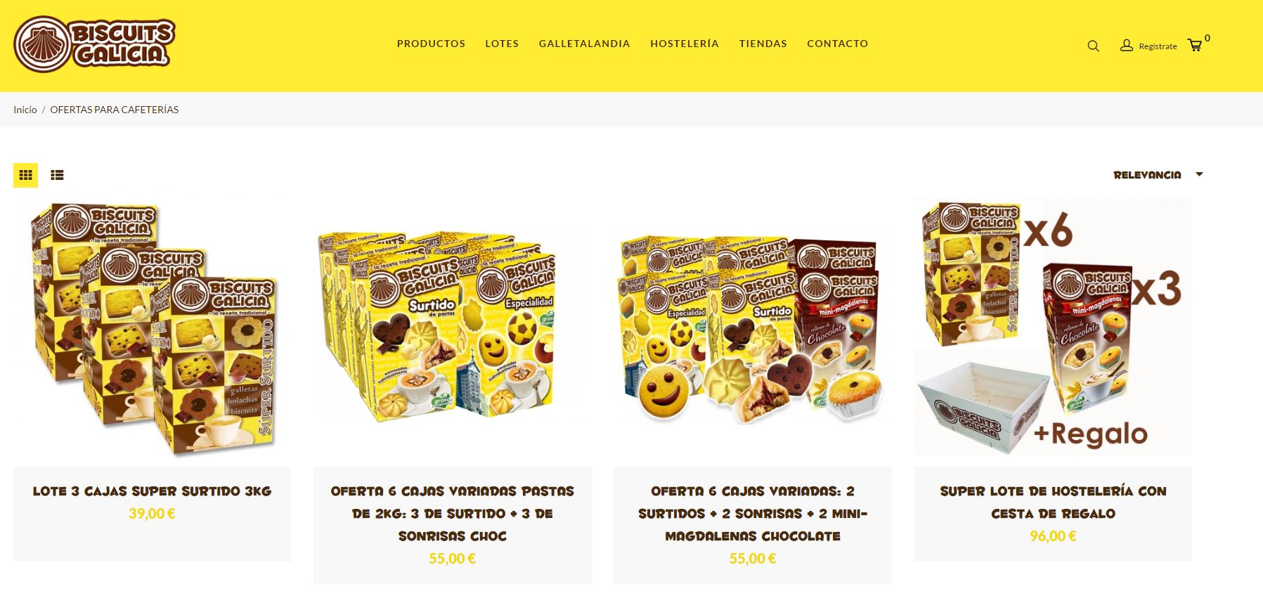 Prestashop Biscuits Galicia
